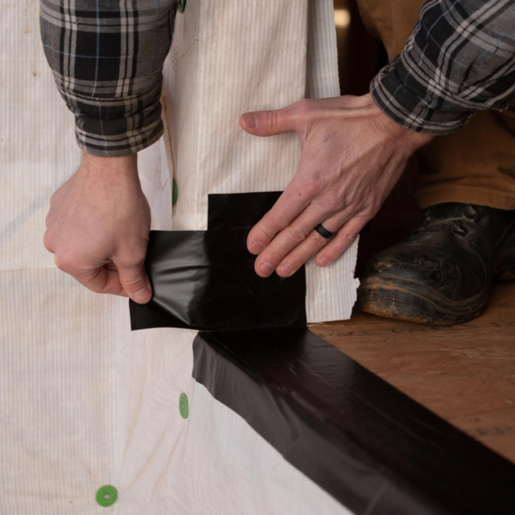 FrogTape Pro Grade endures extreme temperatures and UV for lasting seals.