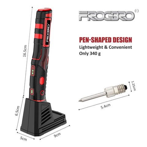 FROGBRO USB-C fast charging port for quick recharge between tasks.
