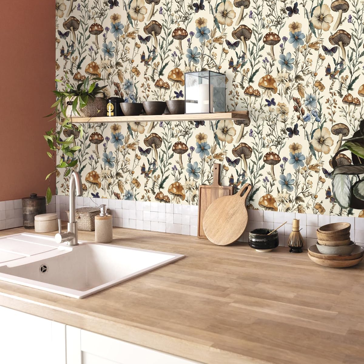Froluya durable vinyl wallpaper with strong adhesion for smooth surfaces.