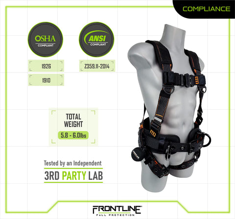 Frontline 110CTB Combat Lite tool tether loops enable secure accessory management.