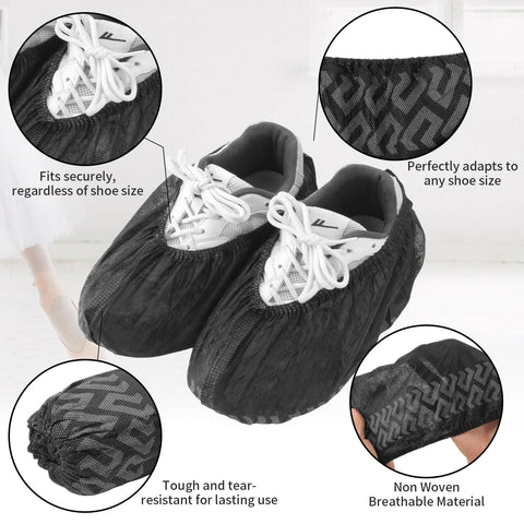 Frontline shoe covers feature stretchy dual-band for a secure, flexible fit