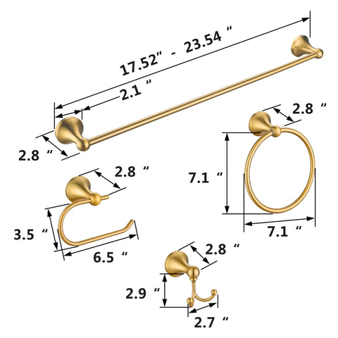 FROPO modern design complements gold fixtures for cohesive look