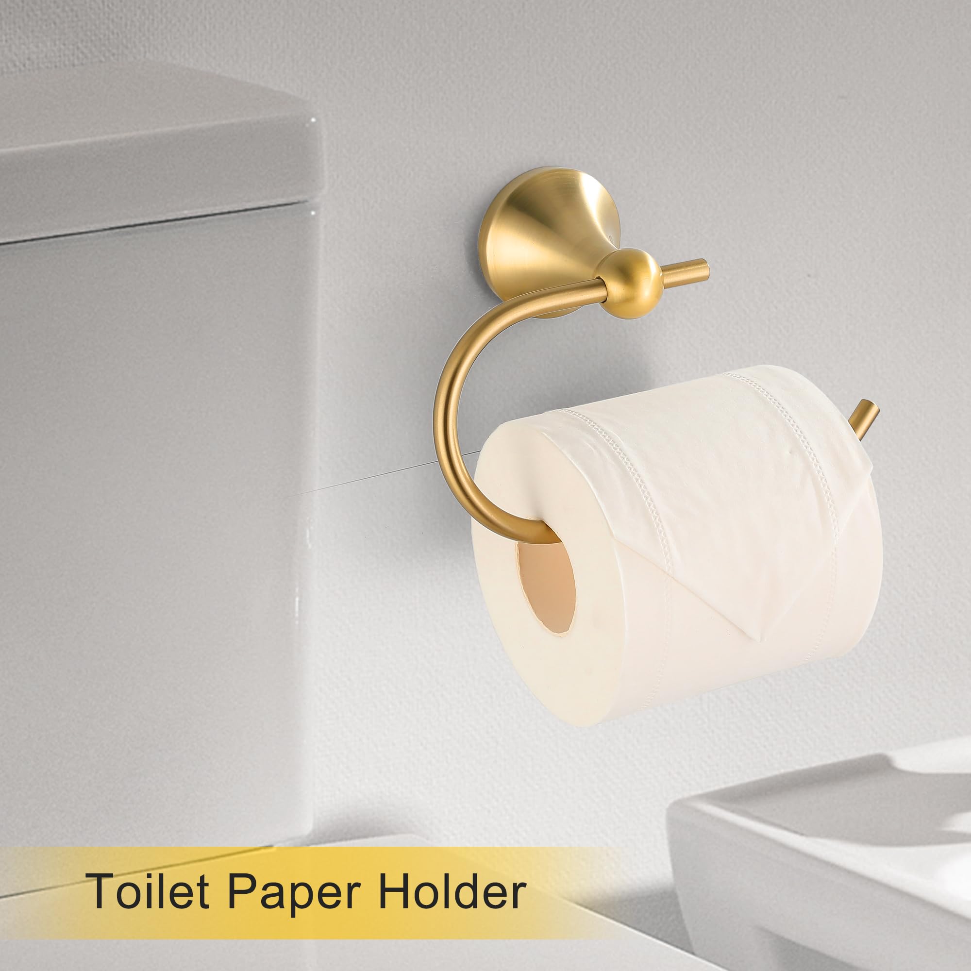 FROPO robe hooks adding refined brushed gold detail