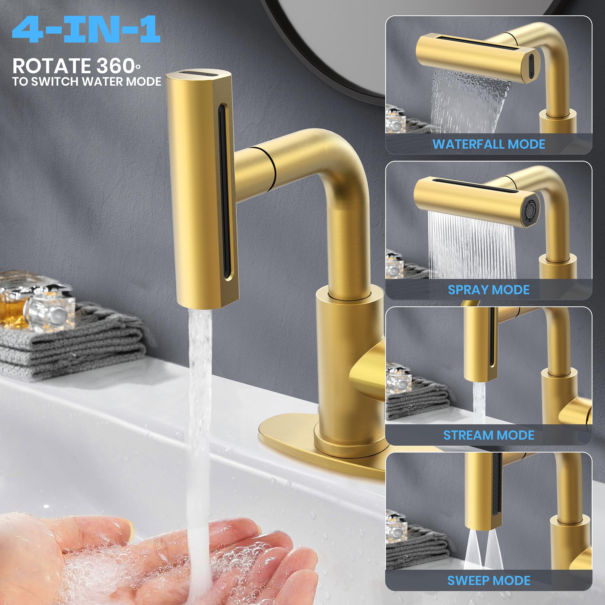 FROPO gold 4-mode nozzle offering versatile settings for tasks