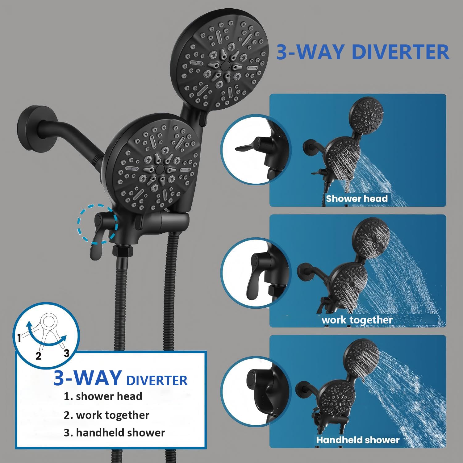 FROPO pressure-balanced valve maintains steady temperature during showers.