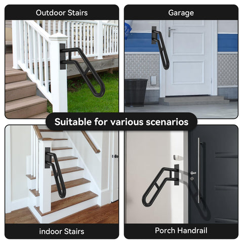 Frossvt rust-proof frosted-black finish resists weathering and wear.