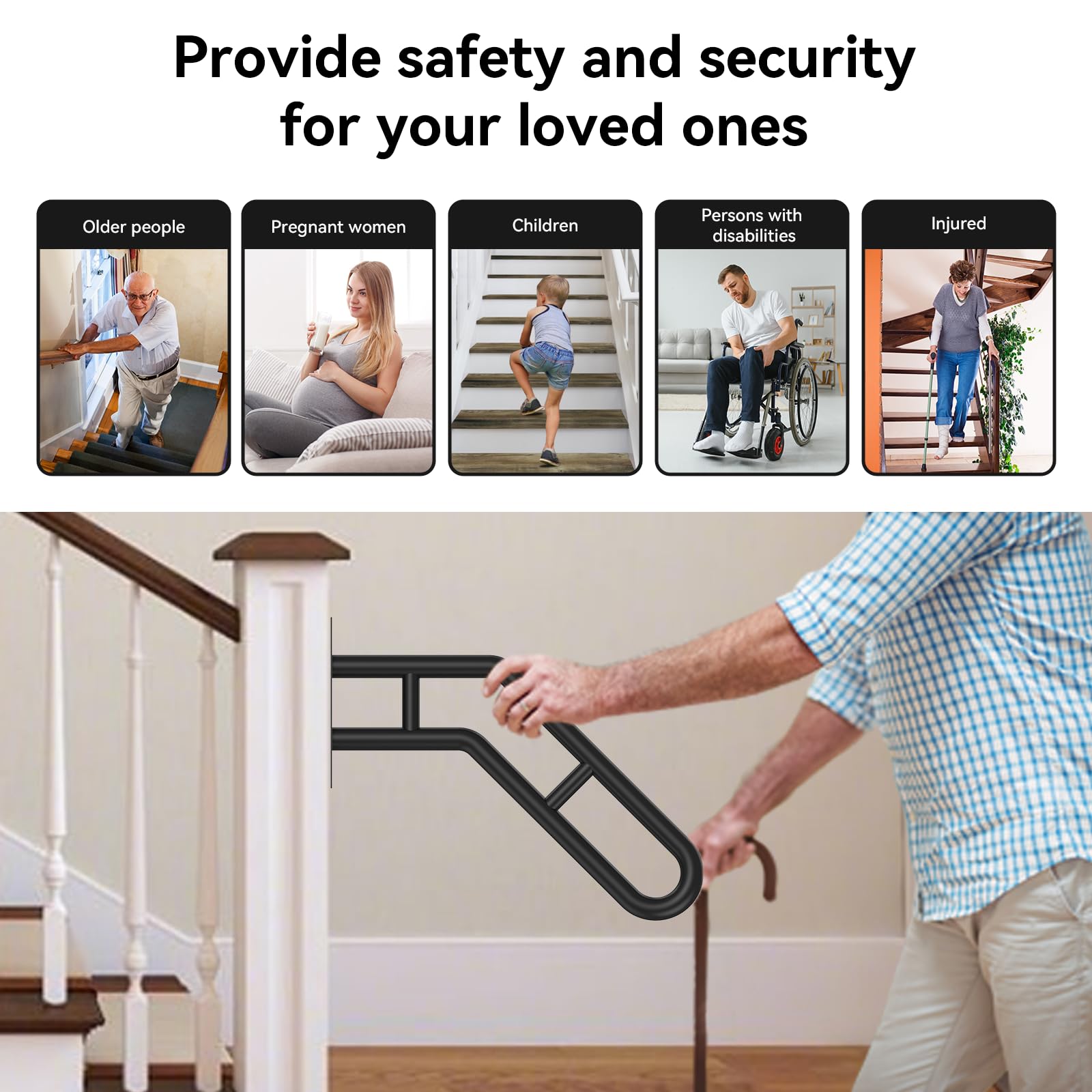 Frossvt handrail provides extra pull and stability during use.