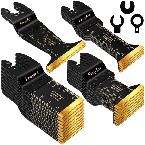 FROYLOT 24pcs titanium oscillating blades packshot for versatile cuts