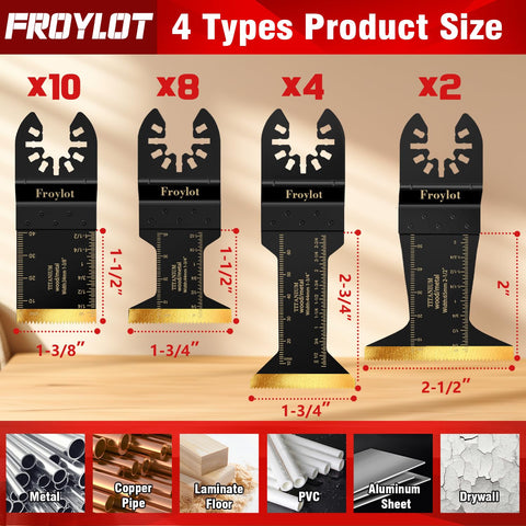 FROYLOT 70mm long-distance titanium blade for tight spaces