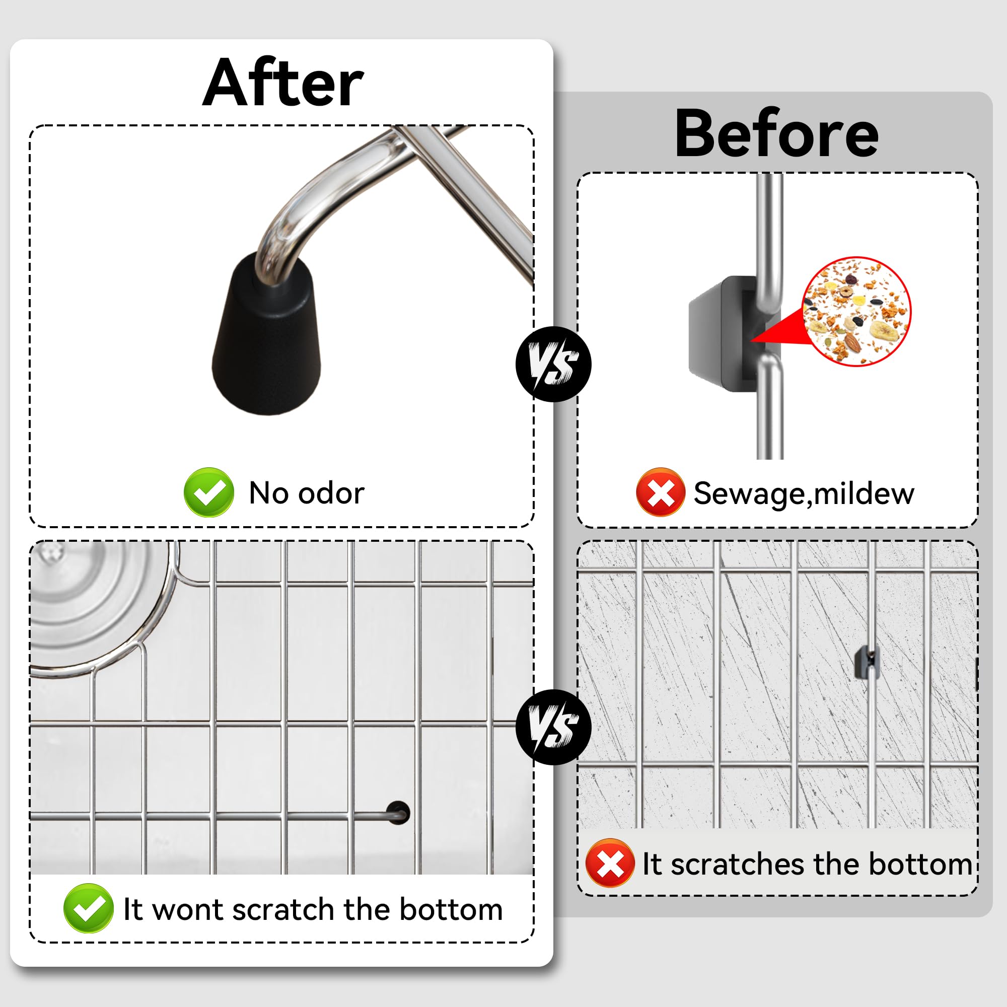 Stainless steel Frsmvati grid provides a durable anti-rust surface for daily use.