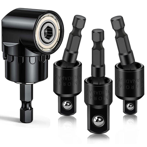 Fruholt 1/4 to 1/4 rotatable socket adapter for quick bit changes