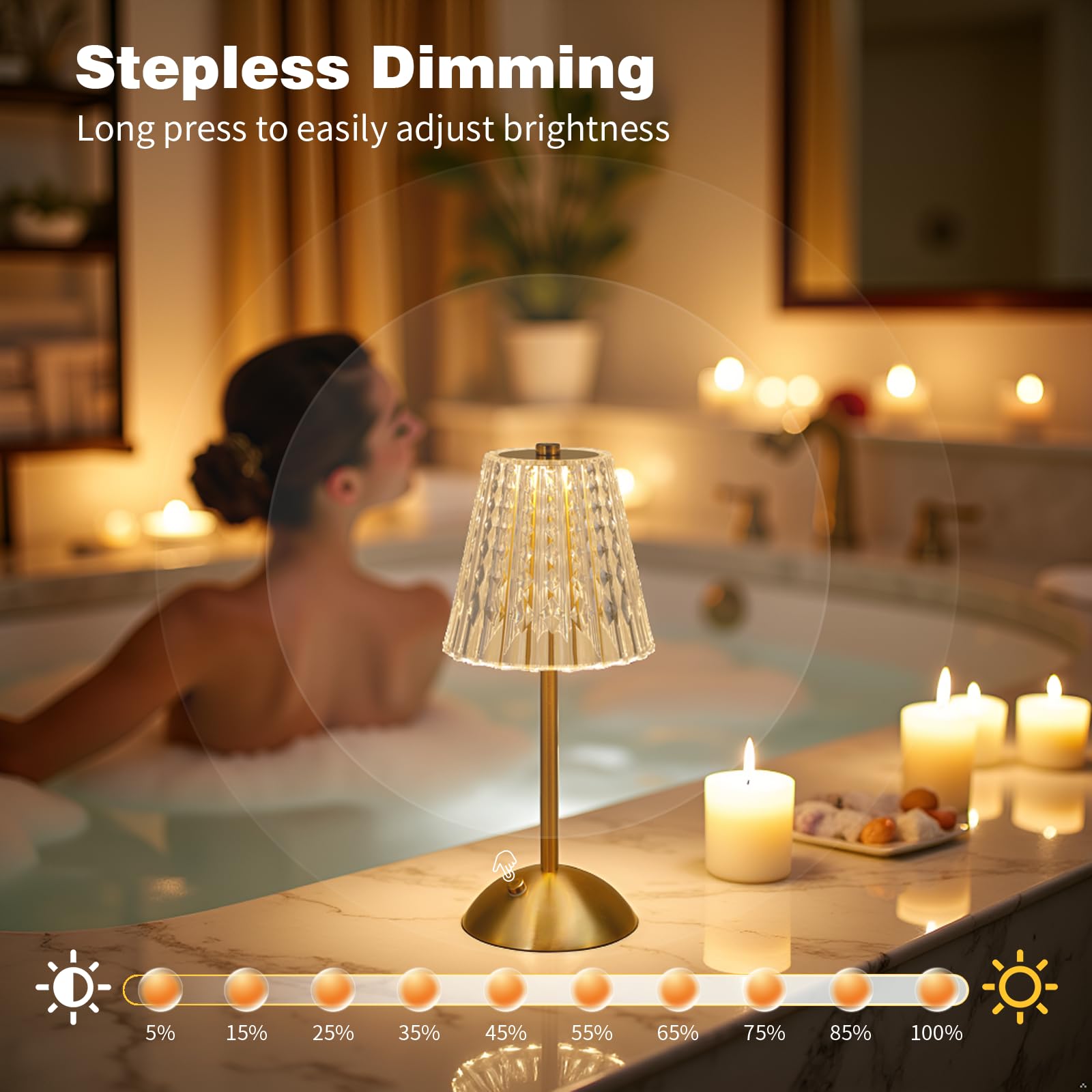 Fsaox 3000mAh battery lamp with long-lasting lighting for everyday use.