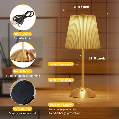 Battery status indicator on the Fsaox lamp helps monitor charge level