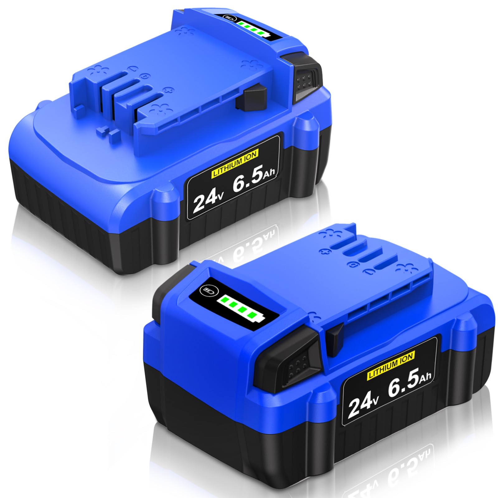 FSKE 2Pack 24V battery set powering compatible Kobalt tools.