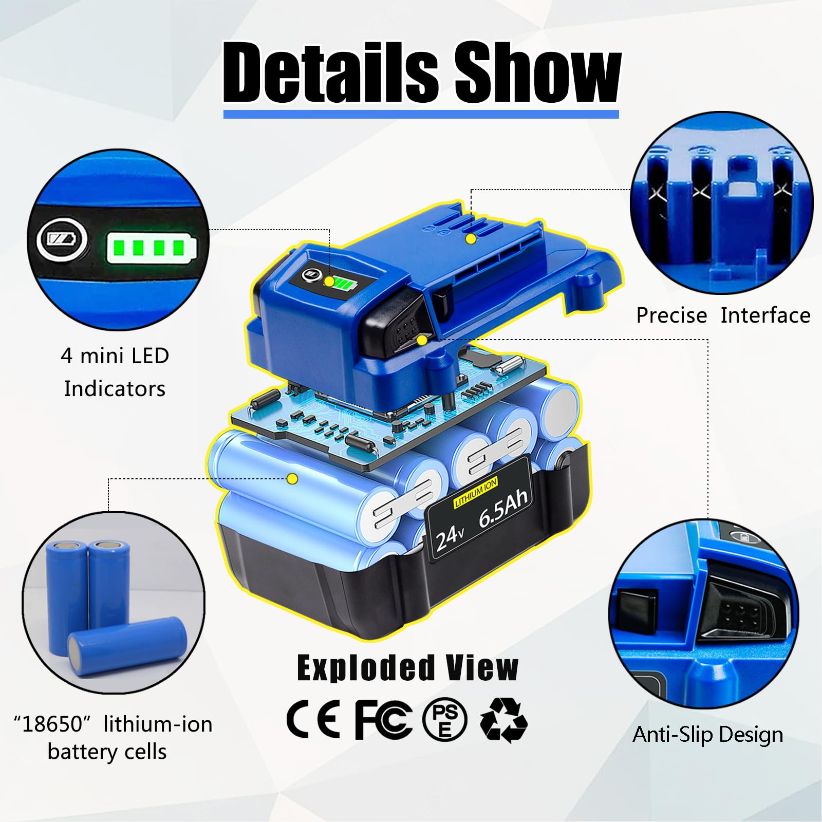 FSKE UL-certified cells ensure consistent, safe power delivery.
