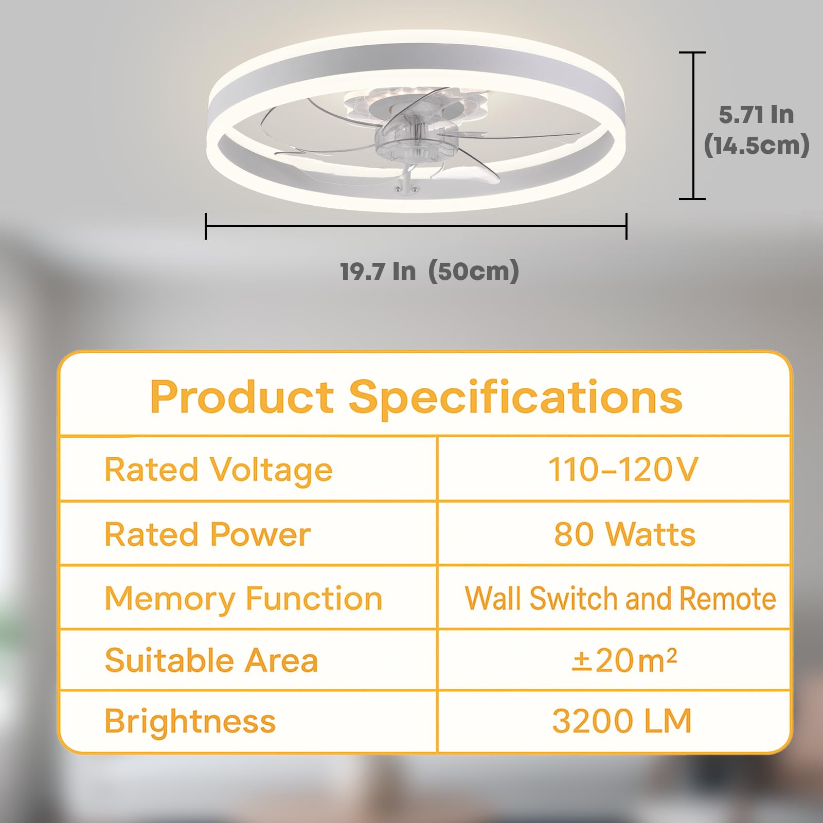 FSZDORJ F105 six-speed settings for personalized airflow.
