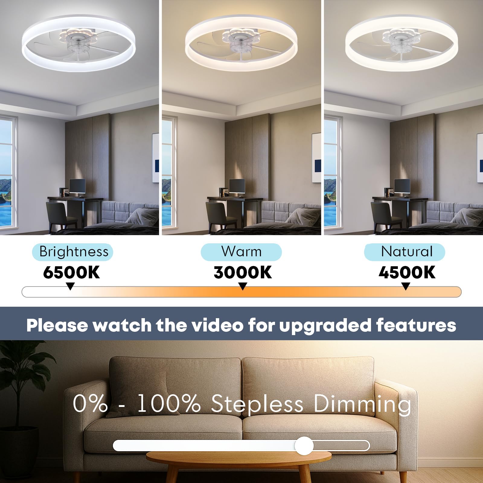 Fszdorj F116 night light color options for ambient glow