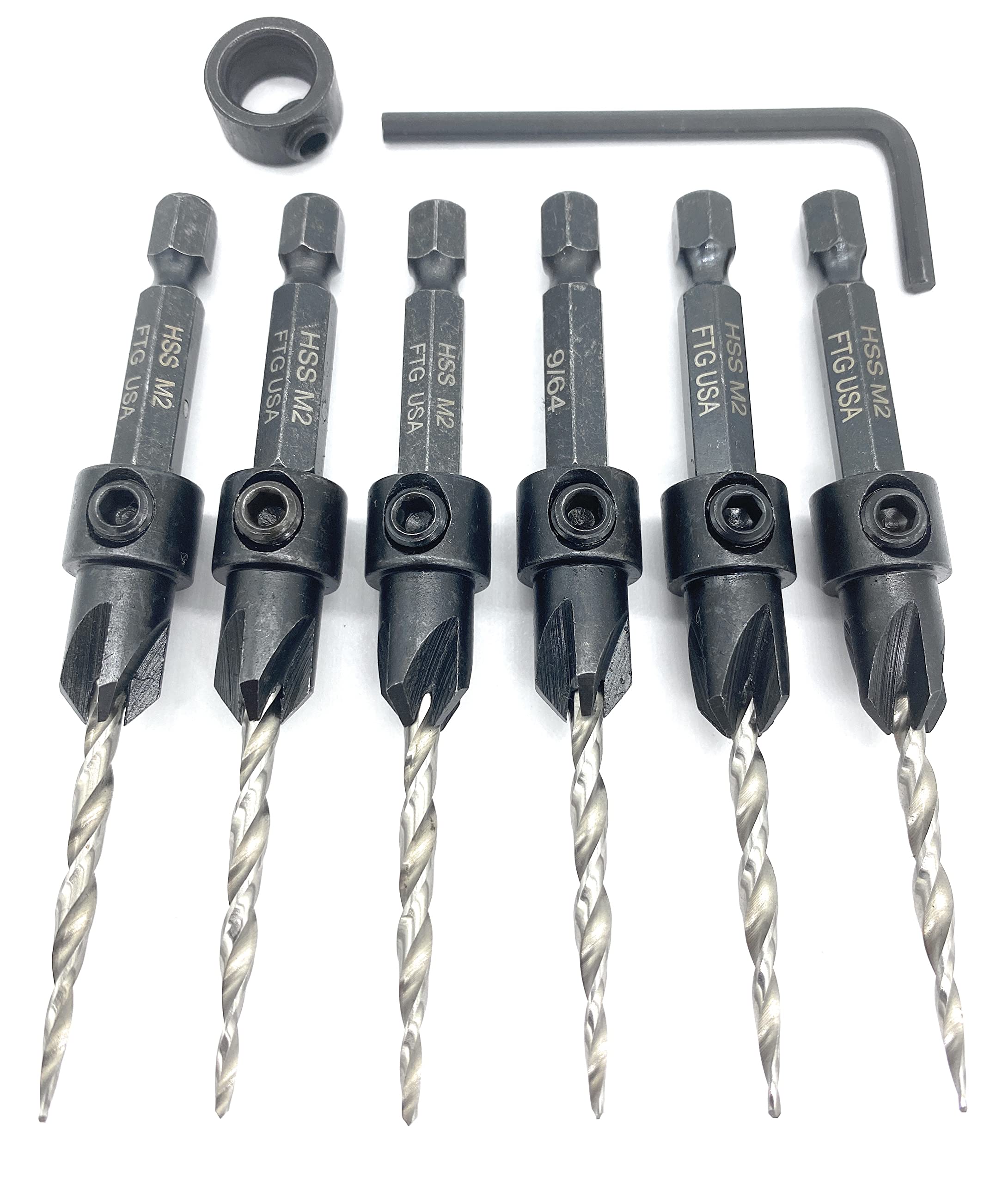 FTG USA 1/4 inch hex shank for standard quick-change chucks