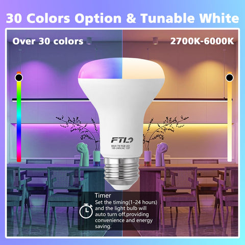 FTL R20 remote controls multiple bulbs for synchronized lighting