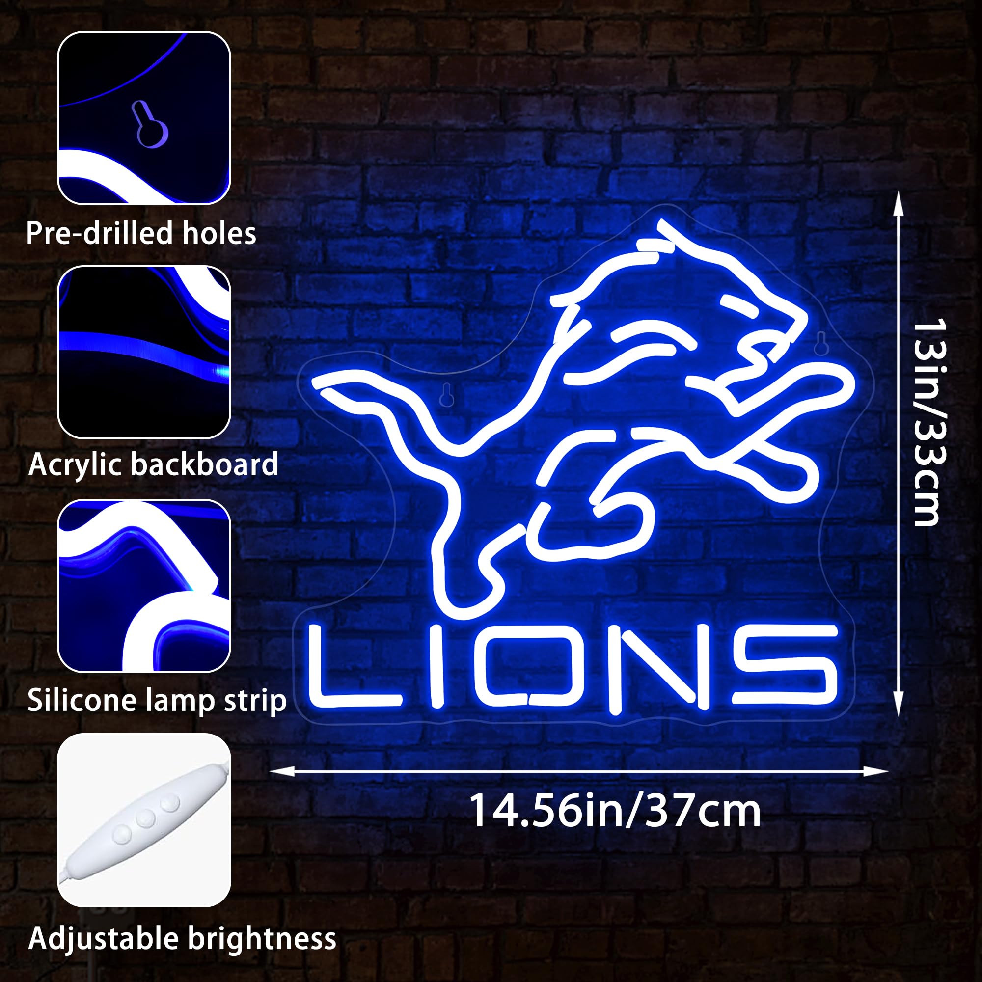 FTMGGGDG football neon sign bedroom decor creates sporty ambiance and focus.