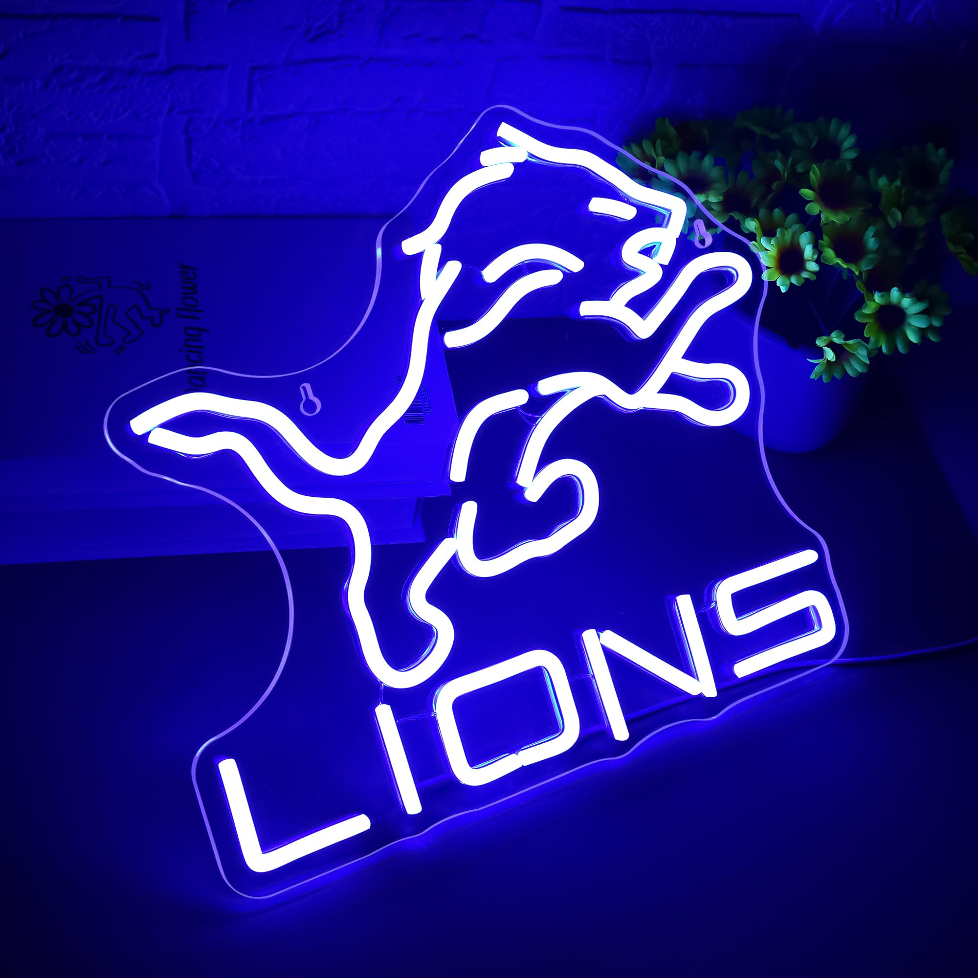 FTMGGGDG dimmable LED football neon sign sets the mood in any space.