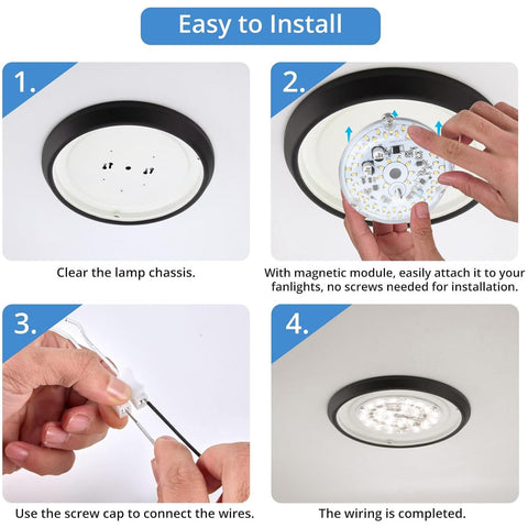 FTVOGUE 5–100% dimmable brightness adapts to any room.