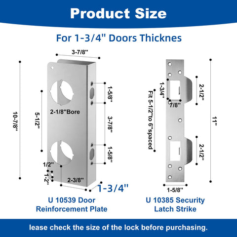 Ftyokmi U-10385 strike plate closeup emphasizing extended lip coverage