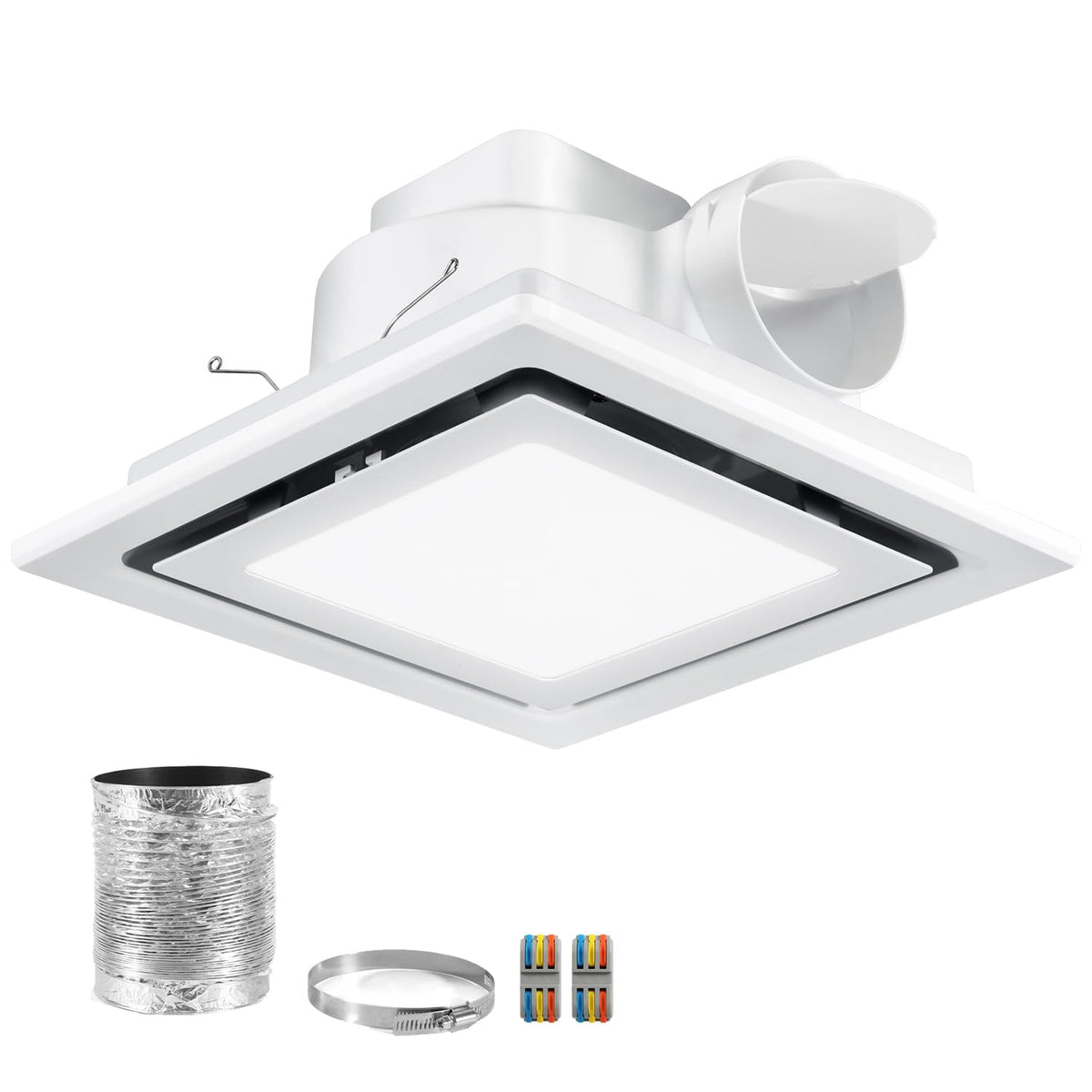 Fuairmee bathroom exhaust fan with light front view for quiet 110 CFM ventilation.