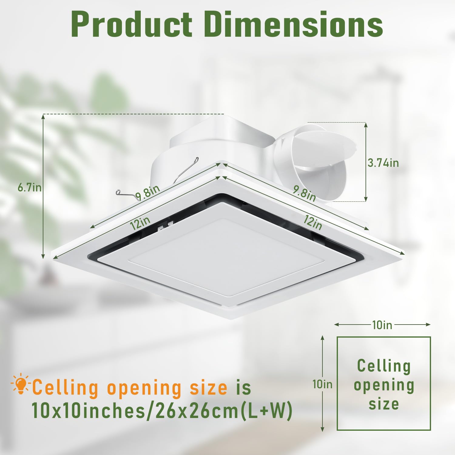 Fuairmee lever wire connectors simplify ceiling wiring during setup.