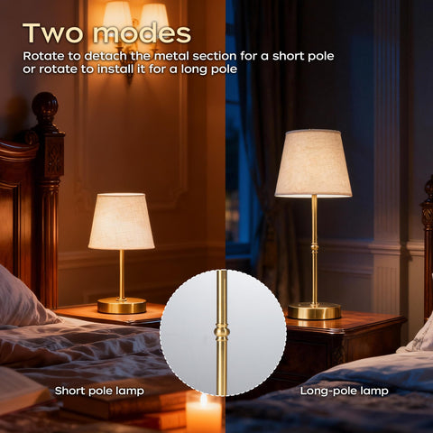Fuaoddda lamp with two height settings for precise light positioning.