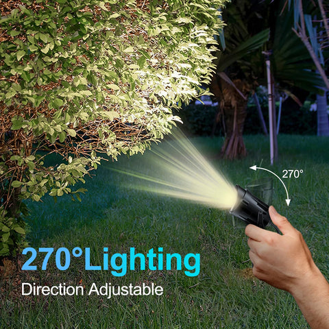 FUCHUMERU spotlight on the patio defines pathways with subtle light.