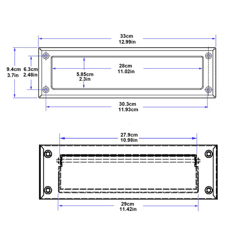 Fudatong interior-frame brass mail slot ensures a clean, professional door finish.