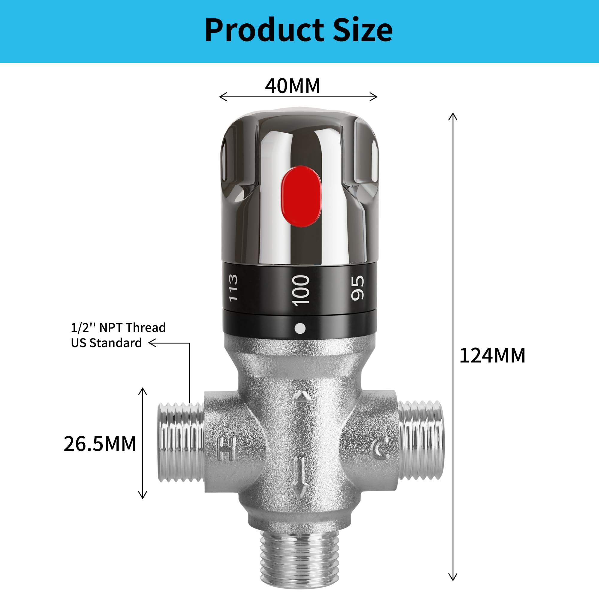 FUGO chrome valve in action for daily use in kitchen and bath.