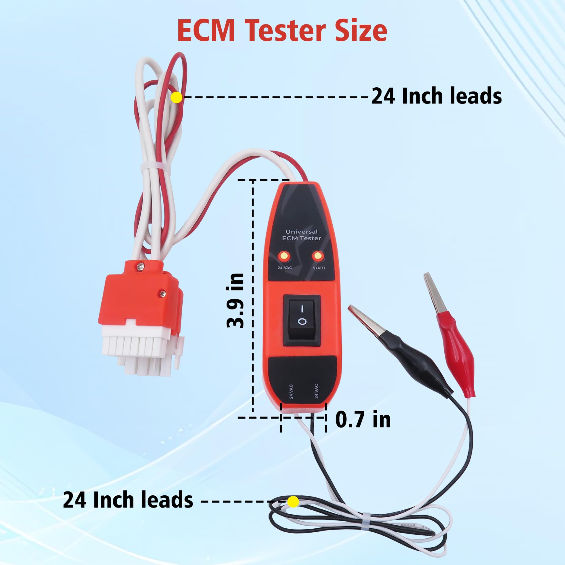 FUHUOLU ECM Tester side view showing compact design for portability