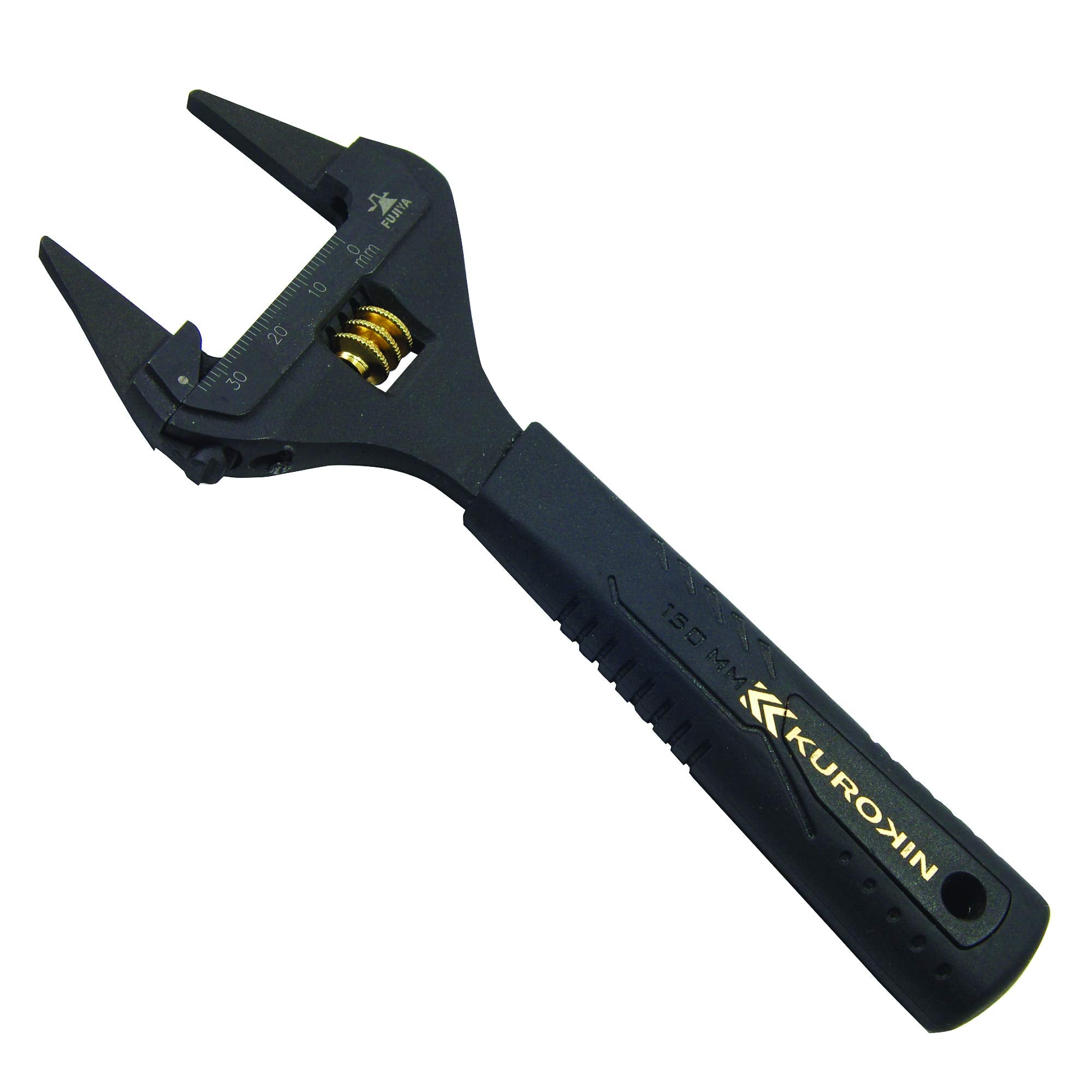 Fujiya FLT-34-BG thin-tip nose enables precise nut turning in narrow gaps.