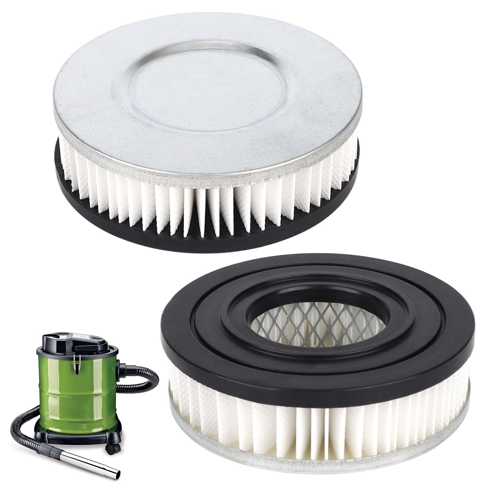 Fukaisu Pavc101 vacuum filter 2-pack for quick ash cleanup and easy replacement.