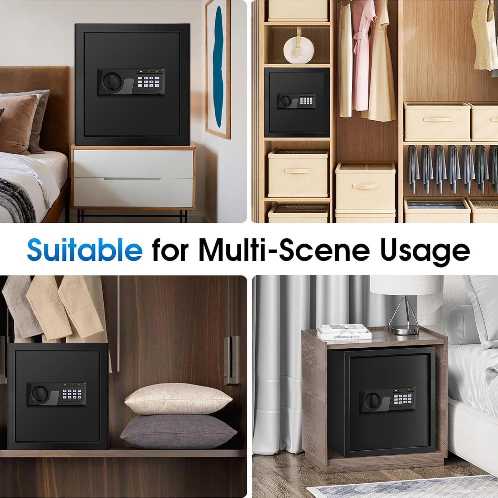 FULCYOVT compact-safe design fits neatly in homes or offices.