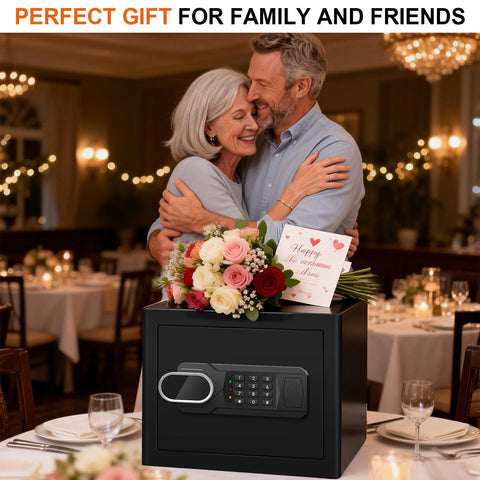 Fulcyovt fireproof safe interior with removable shelf for organization