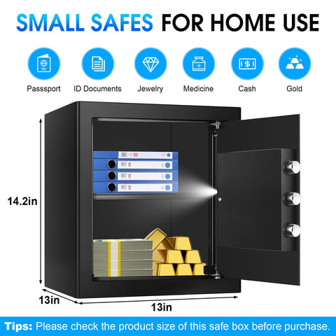 FULCYOVT safe door with sturdy locking bolts for pry-resistant protection.