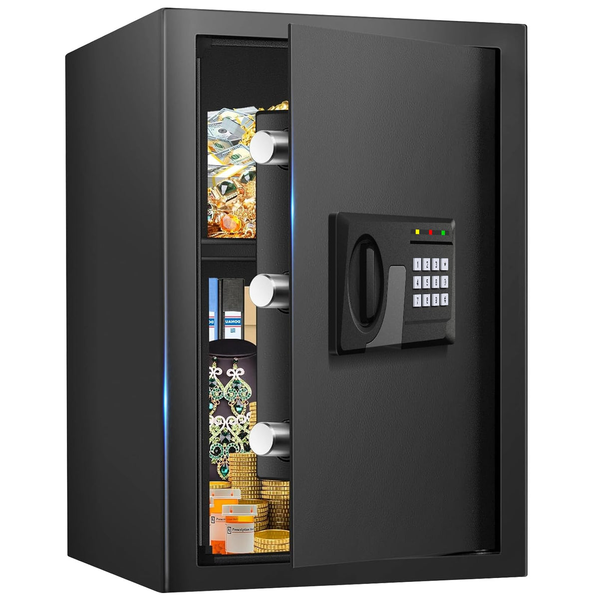 FULCYOVT large capacity interior view for laptops and valuables
