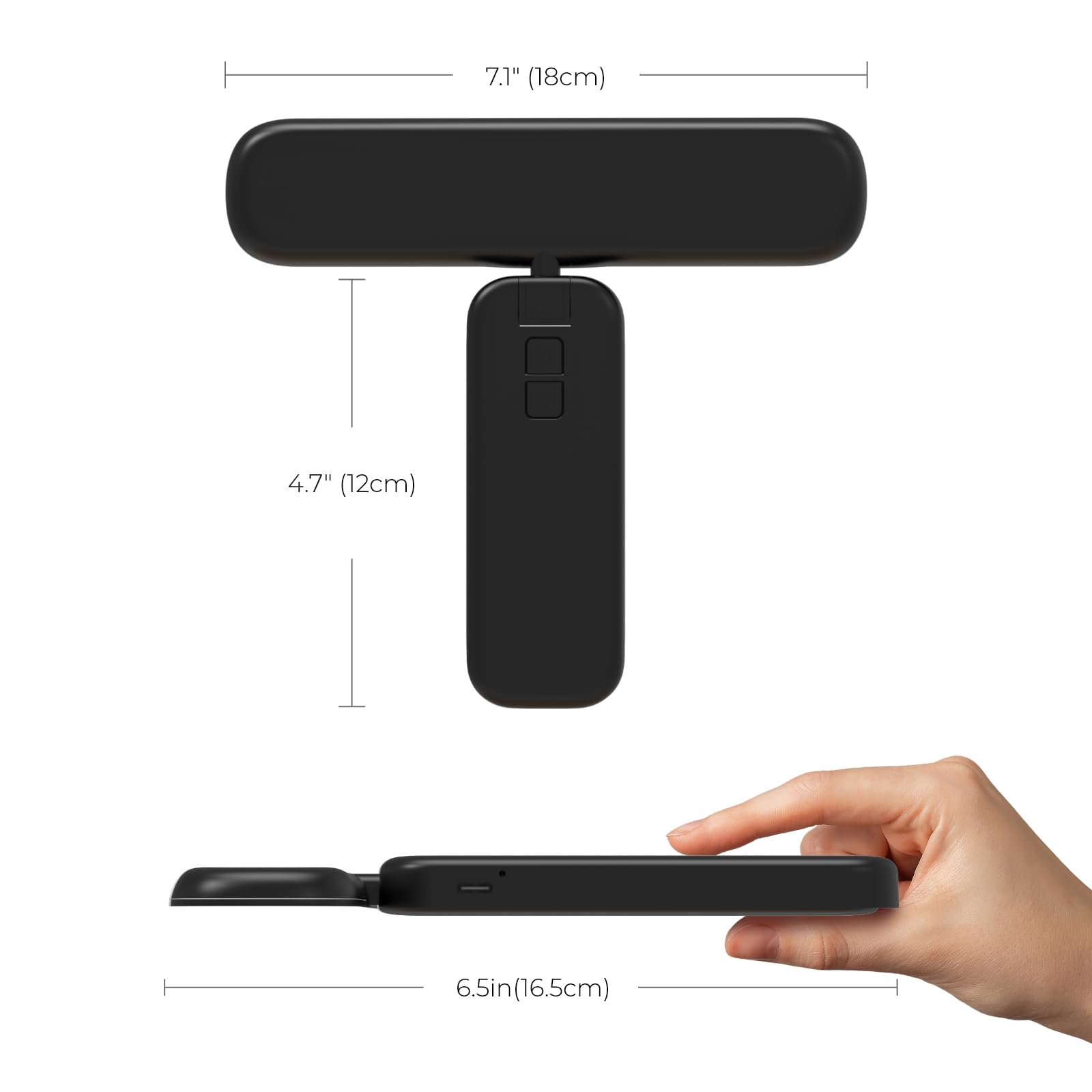 Double-sided tape and screws included for quick, secure installation.