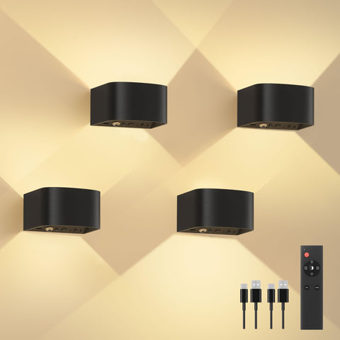 FULEN motion sensor wall lamp with remote for automatic night lighting