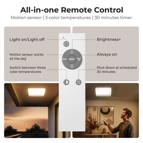 FULEN three-color temperature LED light for warm to cool ambiance.
