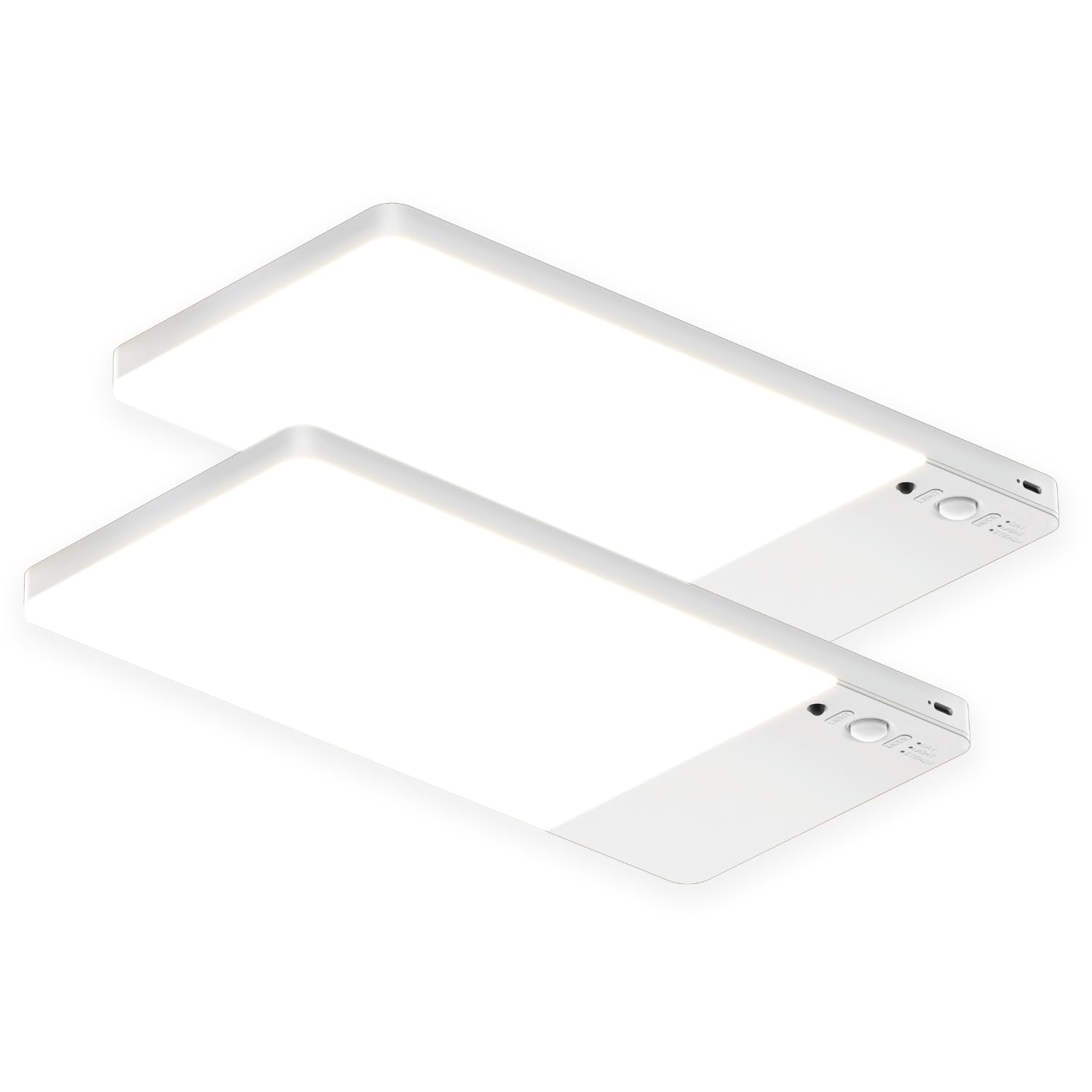FulEN two-pack ceiling light with motion sensor for cordless closet illumination