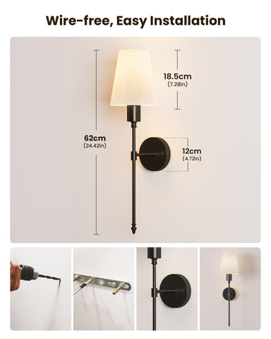 Soft, glare-free light from FULEN sconce for comfortable evenings