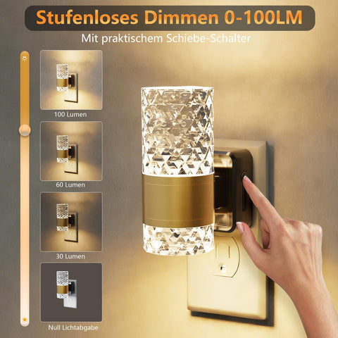 Fuligent modern wall-sconce night light adds contemporary style to bathroom or hallway.