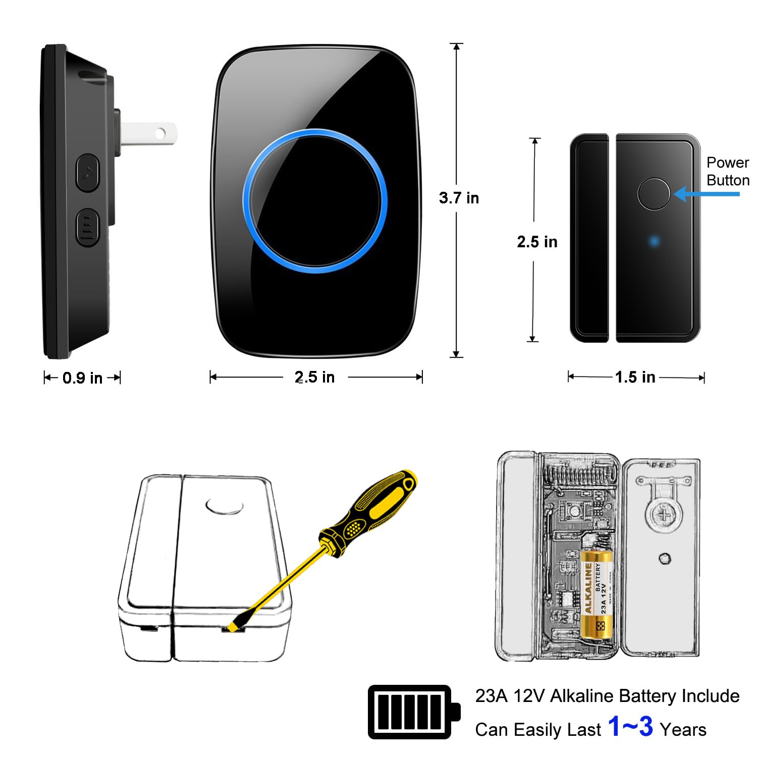 Full House pairing guide illustrating one-to-one setup for doors