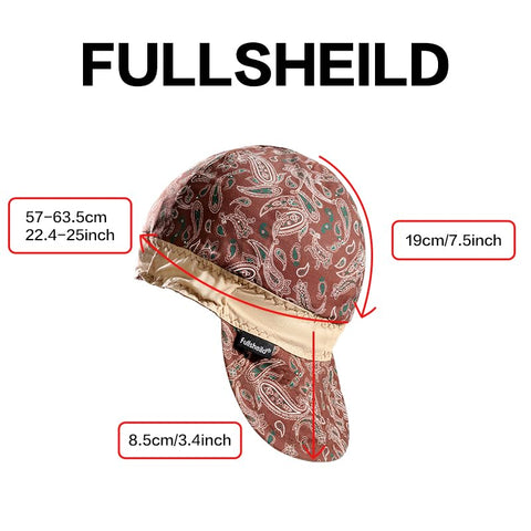Fullsheild reversible welding cap color option A folded for compact storage.