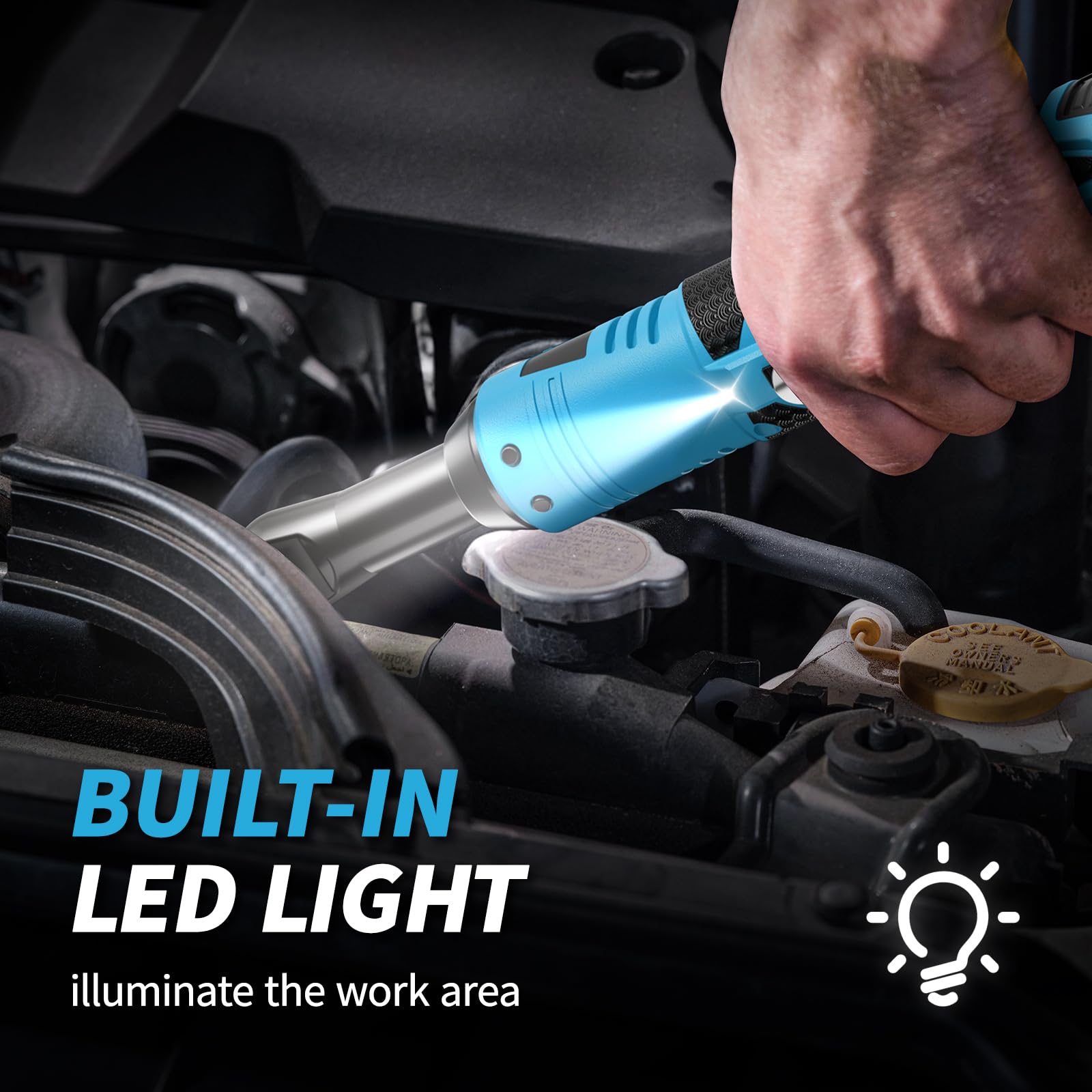 1/4 inch adapter enables socket compatibility with the FULLYEA wrench