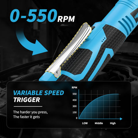 Ergonomic rubber grip on FULLYEA ratchet for comfortable use during tasks